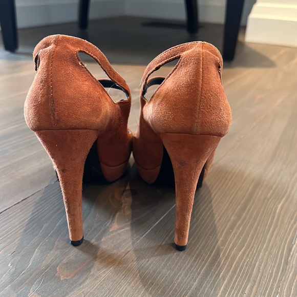 Suede platform heels. Size 38 - Picture 3 of 6